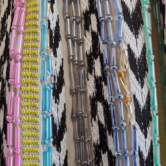 Parker Gorgeous Sequin Hand Beaded Mini Skirt Size 4 - Picture 10 of 11